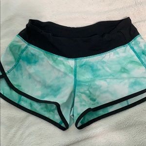 tye dye lululemon shorts